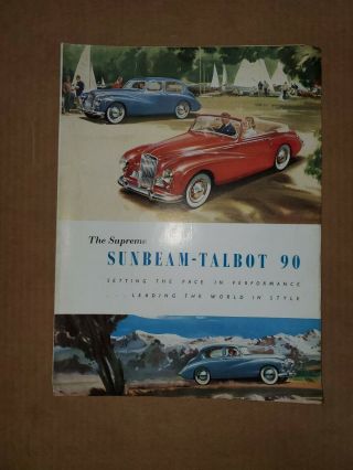 1950 ? Sunbeam - Talbot 90 Brochure