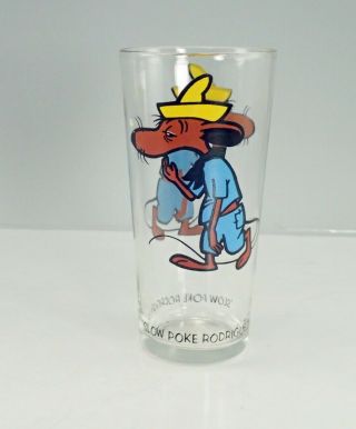 Slow Poke Rodriguez Pepsi Warner Bros.  1973 Cartoon Glass
