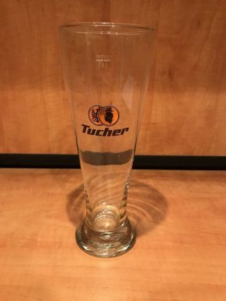 Tucher German Beer Glass 0.  5l Seit 1672