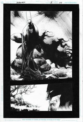 Sam Kieth Batman Splash Art Scratch Maxx Wolverine Sandman Comic Book