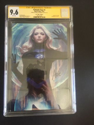 Fantastic Four 1 Artgerm Variant Signed By Artgerm 9.  6 Cgc Yellow Label