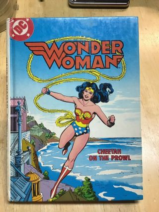 Vintage 1982 Dc Comics Wonder Woman Cheetah On The Prowl Book W/ Cassette Tape
