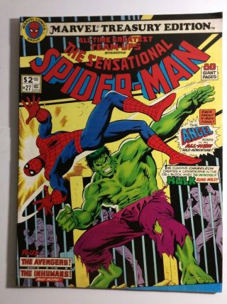 Marvel Treasury Edition 27 Spider - Man Hulk Iron Man Ff Greatest Team Ups
