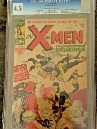 Marvel X - Men 1 (1963) Cgc 4.  5 Unrestored By Individual Collector,