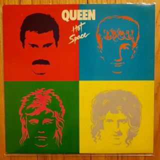 Queen - Hot Space Lp Vinyl 1982 Elektra E1 - 60128 Rare David Bowie Sterling Ex