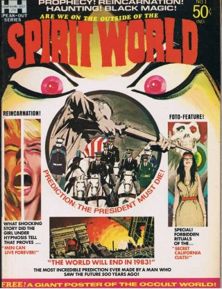 Spirit World 1 B&w Horror Hampshire 1971 All Jack Kirby Issue Vf - 7.  5 $5 Ship