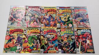 Omega The Unknown 1 - 10 1976 Marvel Complete Run Bronze Age Fn/vg 1st App