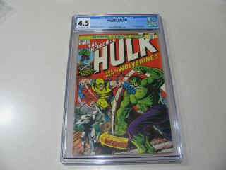 The Incredible Hulk 181 Cgc 4.  5 1st Wolverine