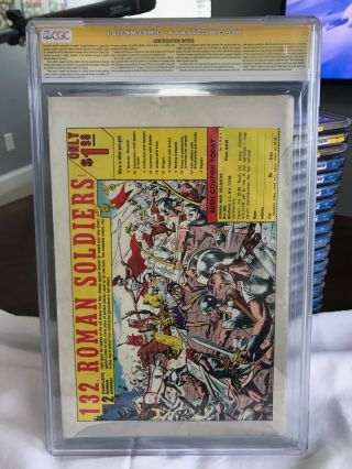 SILVER SURFER 1 CGC SS 6.  5 SIGNED BY STAN LEE (1968) SILVER AGE MARVEL 2