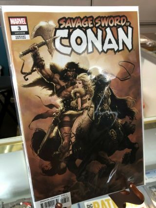 Savage Sword Of Conan 3 Kaare Andrews 1:25 Incentive Variant Marvel Comics