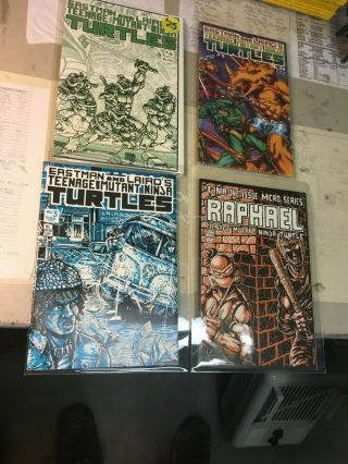 Teenage Mutant Ninja Turtles 3 (regular),  4,  6,  Raphael 1 Of One 1st Printings