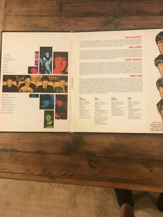 THE BEATLES Songs Pictures And Stories Of The Fabulous Beatles LP VJ 1092 CLEA 3