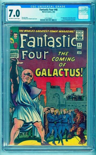 Fantastic Four 48 Cgc 7.  0 No Marks Or Stamps Bright Colors Close Up Pics