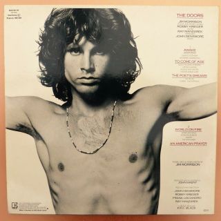 Jim Morrison / The Doors - An American Prayer Vinyl LP Gatefold,  Booklet 1978 2