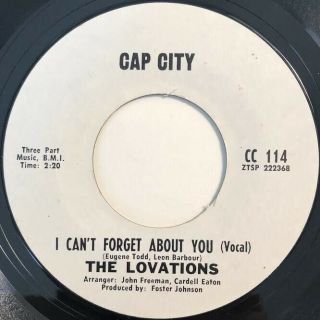Lovations I Can’t Forget About You Northern Modern Soul Funk Cap City 45 Hear