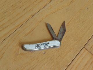 Vintage Pioneer Seeds Pocket Knife Advertising (bb455)