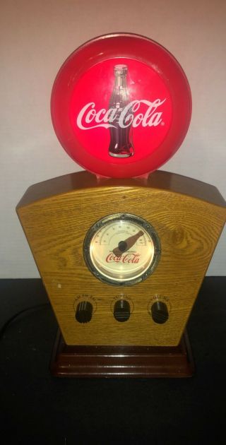 Vintage Classic Light Up Coca Cola Am/fm Radio Rare