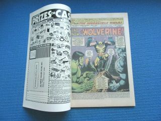 INCREDIBLE HULK 181 - (NM -) - 1ST FULL APP OF THE WOLVERINE/HIGH GRADE - W/PGS 2