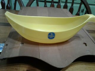 Chiquita Banana Bowl Boat Spoon Vintage Yellow Split Ice Cream Plastic Set