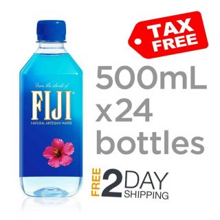 Fiji Natural Artesian Water 16.  9 Oz Plastic Bottles 24 Pack Beverage Drink