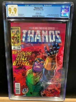 Thanos 13 Cgc 9.  9 Variant First Appearance Cosmic Ghost Rider No 9.  8 Marvel