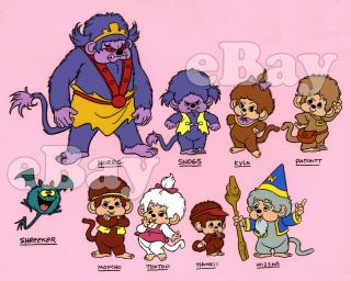 Rare Monchhichis Cartoon Color Tv Photo Hanna Barbera Studios