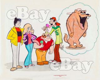 Rare Fangface Cartoon Tv Photo Hanna Barbera Ruby Spears Studios Concept Art