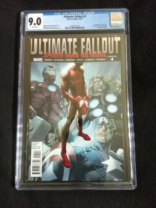 Ultimate Fallout 4,  Cgc 9.  0,  First App.  Miles Morales
