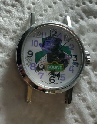 Vintage Muppets Count Dracula Watch by Bradley with Basis Co.  Mvmt.  Aside.  NOS. 2
