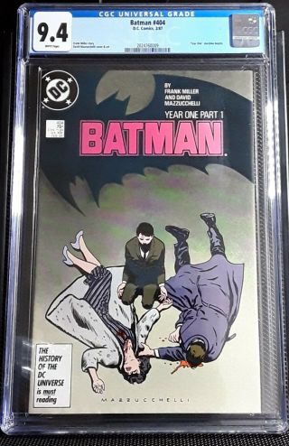 Batman 404 405 406 407 Year One Miller Complete Story All Cgc 9.  4 - 9.  2