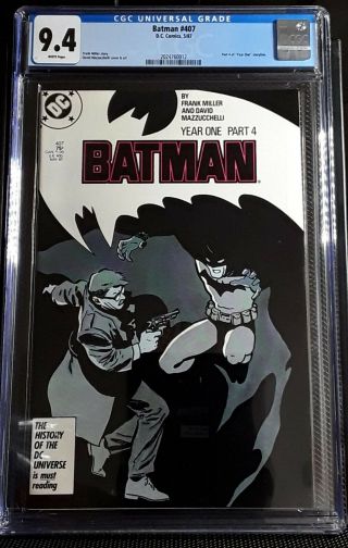 BATMAN 404 405 406 407 YEAR ONE MILLER COMPLETE STORY ALL CGC 9.  4 - 9.  2 4