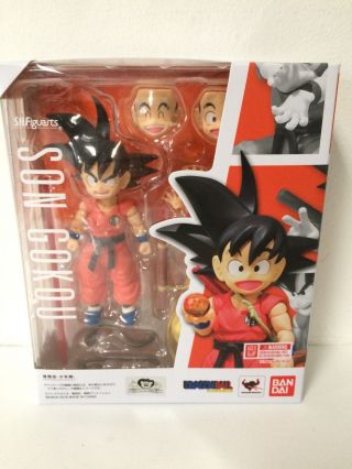 100 Authentic Bandai S.  H.  Figuarts Dragonball Z Kai Son Goku Kid Boy