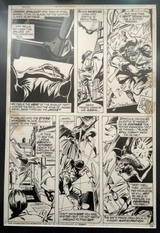 Tomb Of Dracula 24 Pag.  14 Comicbook Art Gene Colan And Tom Palmer