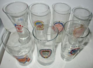 7 Assorted Great American Beer Festival Tasting Glasses Colorado Different Years 2