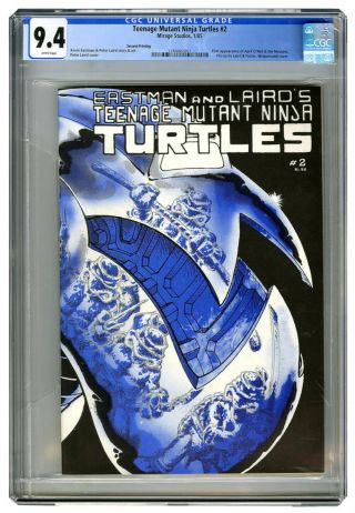 Teenage Mutant Ninja Turtles / Tmnt 2 Cgc 9.  4 - 2nd Print - S&h
