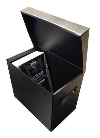 Max Pro Premium Plastic Flip Top Comic Storage Box (1 / 2 / 5 / 10) - Black