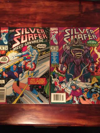 Silver Surfer 81 And 82 1993 1st Appearance Of Tyrant Herald Of Galactus Phase 4