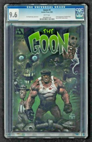 The Goon 1 Cgc 9.  6 White Pages,  Avatar Press (1999) Eric Powell Zombie Priest