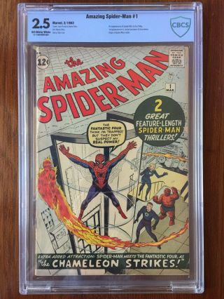 Spider - Man 1 Cbcs 2.  5 Silver Age March 1963 Key Grail Comic Classic