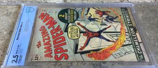 Spider - Man 1 CBCS 2.  5 Silver Age March 1963 Key Grail Comic Classic 7
