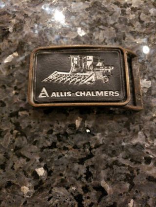 Allis - Chalmers " Gleaner Combines " Brass Belt Buckle.