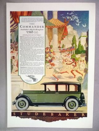 Studebaker Commander Print Ad - 1927 Car,  Automobile,  Auto,  Motorcar