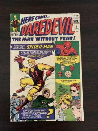 Daredevil 1 == Vg/fn 1st Appearance Issue Marvel Comics 1964