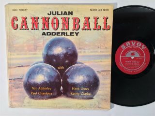 Julian Cannonball Adderley Presenting Cannonball Savoy 12018 Mono Dg Rvg Lp