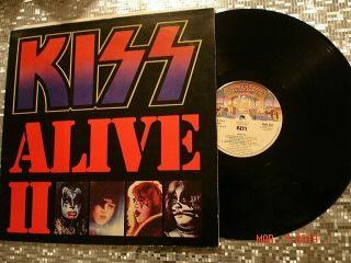 Kiss " Alive Ii " Lp Casablanca ‎– 6685 043 Uk Pressing W/booklet