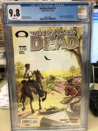 Walking Dead 2 Cgc 9.  8 Image 2003 1st Print Kirkman Moore