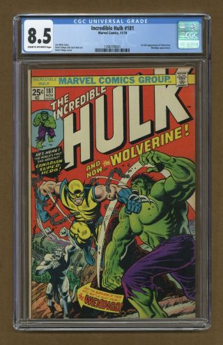 Incredible Hulk (1st Series) 181 1974 Cgc 8.  5 1396709001