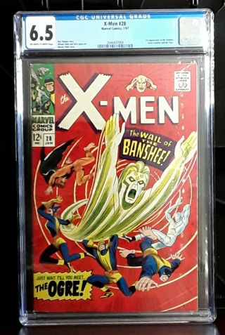 X - Men 28 1st App.  Banshee Cgc 6.  5 Marvel 1967