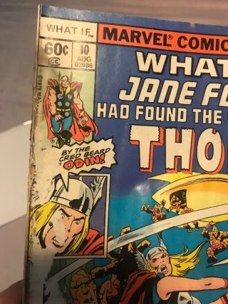 What If? 10 (Aug 1978,  Marvel) First Jane Foster As Thor Mjolnir Hammer Comic 2