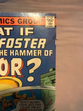 What If? 10 (Aug 1978,  Marvel) First Jane Foster As Thor Mjolnir Hammer Comic 3